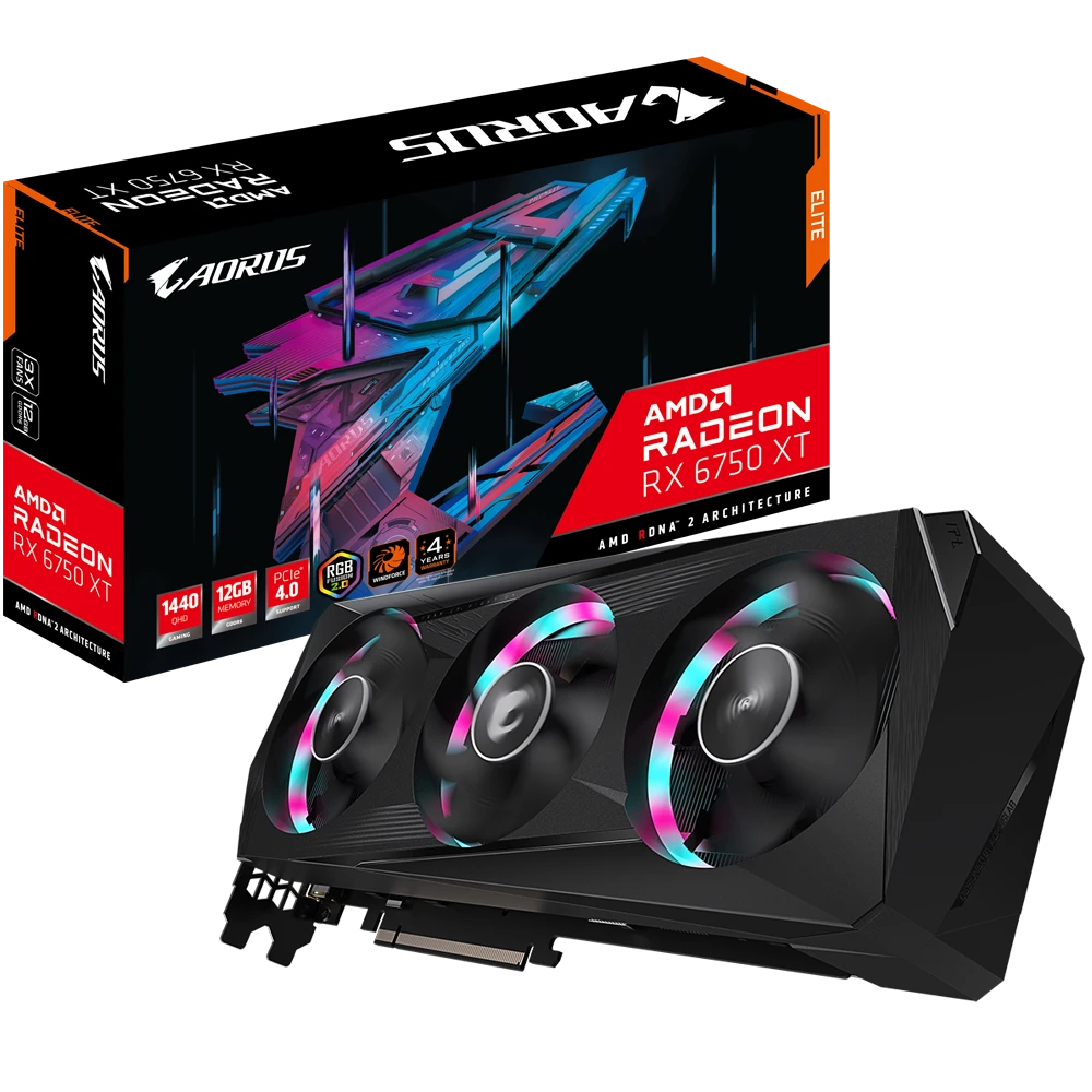 Gigabyte AORUS Radeon RX 6750 XT ELITE 12G